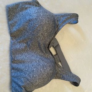 Victorias Secret Sports bra in grey worn once. It is to small for me